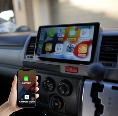 Apple Carplay Head Unit For Toyota Hiace 2004-2019 With Camera GPS Stereo 4-core - image 1 of 4