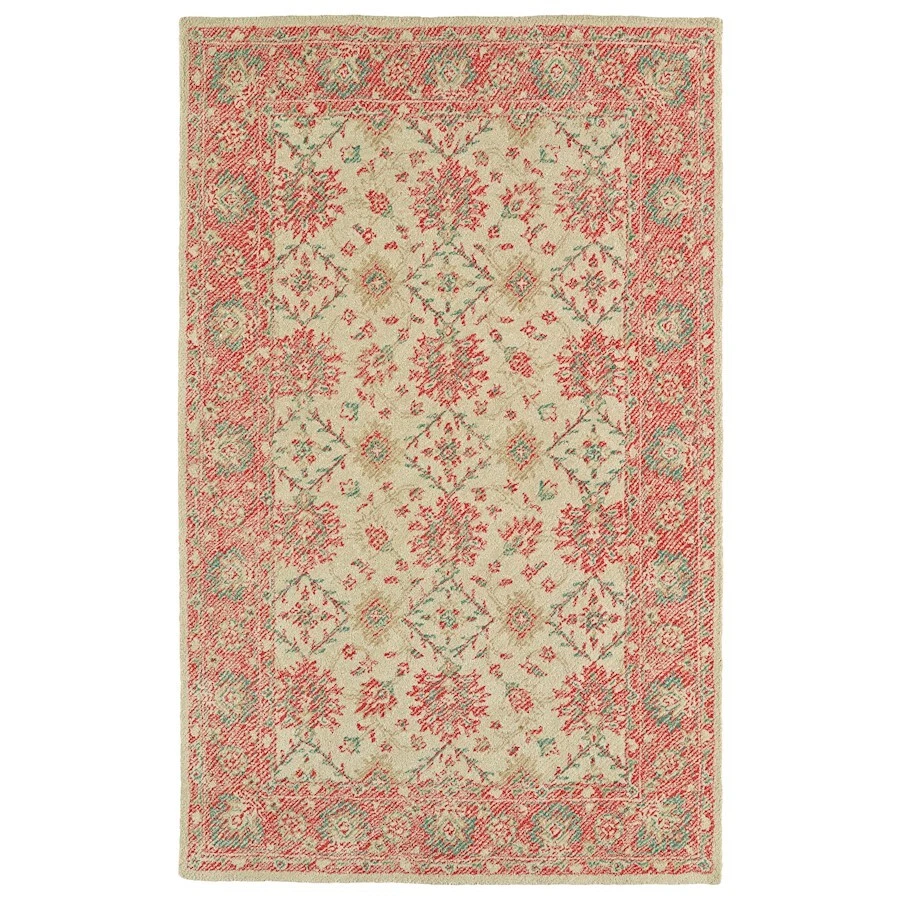 Alfombra Kaleen Alfombra Resistente a la intemperie, Sandía, 5'x7'6" - WTR06-36-576 Foto 1 de 1