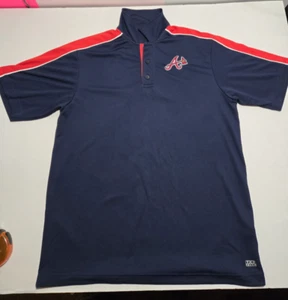 Polo Atlanta Braves Para Hombre Grande Rendimiento TX3 Genial Mercancía Genuina - Imagen 1 de 7