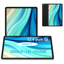 Tablette DOOGEE T30 Max 12,4 pouces écran 4K Android 14 Pad 20 Go + 512 Go 10800 mAh