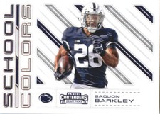 2018 Panini Contenders Draft Picks School Colors #5 Saquon Barkley - NM-MT