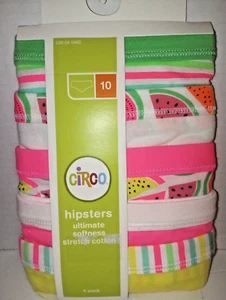 5 Pk Circo Hipster Girlshorts Panties Sz 10, Cotton NIP Girl's underwear New - Picture 1 of 5