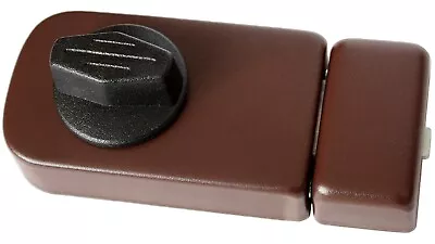 Kastenschloss 60 Zusatzschloss Türzusatzschloss Zusatzschloss Braun. - Bild 1 von 2