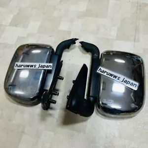 Subaru 90-98 Sambar KS3 KS4 KV3 KV4 Side View Door Mirror Chrome Genuine USED - Afbeelding 1 van 10