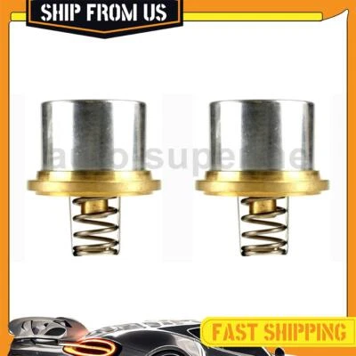 Termostato de refrigerante de motor 2x para International Harvester F2674 9,3 L 1979-1984 Foto 1 de 4