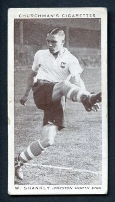 1939 CHURCHMAN CIGARETTES ASSOCIATION FOOTBALLERS 2ND SERIES #42 WILLIAM SHANKLY - Изображение 1 из 2