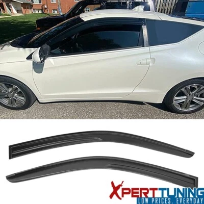 Se adapta a 11-16 Honda CR-Z CRZ estilo Mugen cinta para ventanas viseras protector de lluvia acrílico Foto 1 de 4