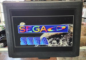 SEGA Genesis Model 2 w/ Sega CD - Blockbuster Rental Unit *TESTED WORKING*