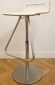 2 x Sedus Meet Chair 901 Barhocker Weiss Chrom Stehstuhl Theke Stuhl Gebrauct - Bild 1 von 10