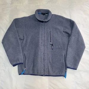 VTG Patagonia Jacket Mens L Full Zip Gray Sherpa Deep Pile Retro X MSDE IN USA  - Picture 1 of 10