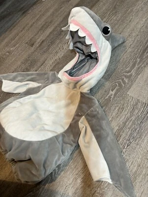 Gray Shark Baby Infant Costume Size 9-12 Months Padded - Image 1 of 4