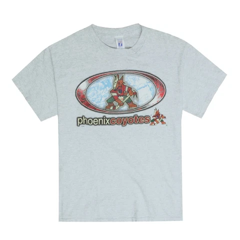 Vintage Phoenix Coyotes Logo 7 T-Shirt Gray 90s NHL Cover