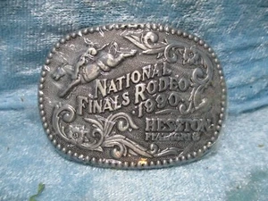 Hebilla de cinturón juvenil de rodeo de las finales nacionales de Hesston 1990 - Imagen 1 de 2