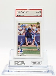1990 Upper Deck Larry Walker RC MLB HOF Rookie #466 PSA 9 Mint Expos - Picture 1 of 2