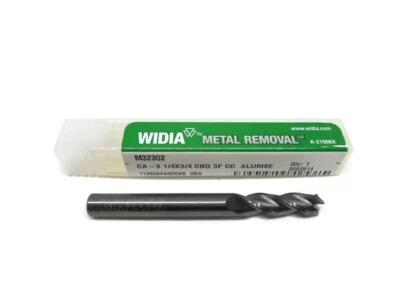 Metal Removal M32302 1/4" 3 Flute Carbide End Mill Center Cutting Aluminum - Image 1 of 2