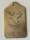 Vintage CAPE COD Brass Key or Bag Tag Fob Solid Brass Made in USA