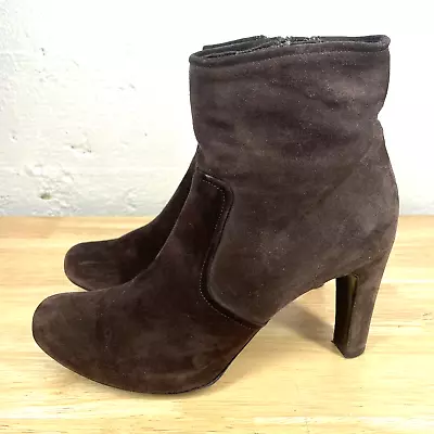 Botines Roberto Del Carlo Marrón Gamuza Tacón EU 37 US 6.5 Foto 1 de 4