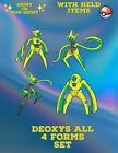 Pokemon Scarlet And Violet Deoxys All 4 Forms Shiny Indigo Disk