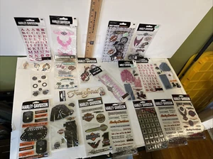 LOTE DE 20 PIEZAS EK Success Harley Davidson álbum de recortes 3D Jolee's Boutique pegatinas LOTE 1 - Imagen 1 de 15