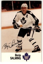 1988-89 Esso NHL All-Star Collection Borje Salming #NNO Toronto Maple Leafs