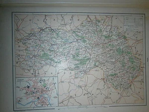 Carte géographique Année 1914 Département de l'Orne - Imagen 1 de 1