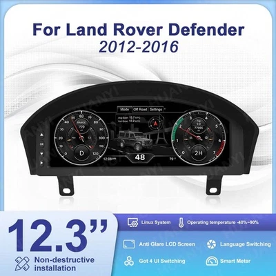 For Land Rover Defender 2012-2016 Car LCD Digital Cluster Speedometer Dashboard - Image 1 of 4