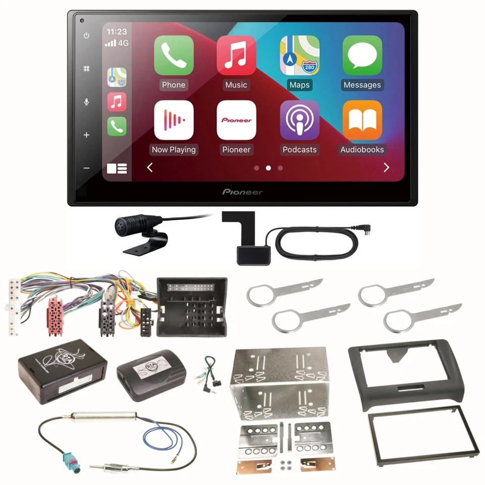 Pioneer SPH-DA160DAB Android Auto CarPlay Einbauset für Audi TT 8J - Bild 1 von 1