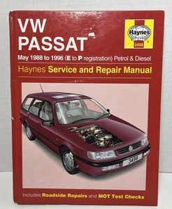 Haynes VW Passat May 1988-1996 E To P Reg Petrol & Diesel Service Repair Manual - Picture 1 of 4