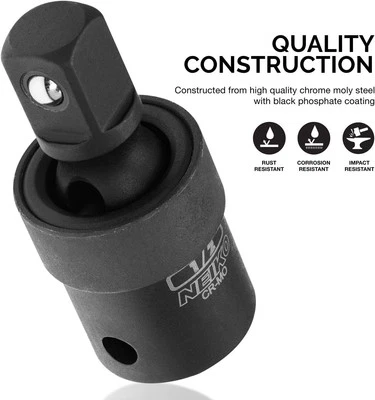 02486A Impact Universal Joint-Socket Swivel Set, Socket Extension Set Made fr... - Image 1 of 4