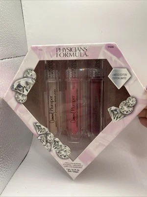 Physicians Formula Champagne Kisses Diamond Lip Plumper Mini Trio 3pc Kit New  - Image 1 of 4
