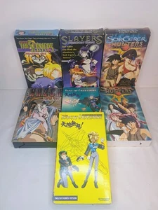Lot Of 7 Anime VHS  The Slayers Tench Universe  Nazca  Sorcerer Hunters  - Picture 1 of 7