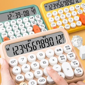 Calculatrice à 12 Chiffres Avec écran LCD Et Interrupteur Mécanique Pour Bureau - Afbeelding 1 van 12