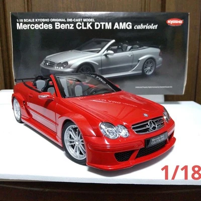 Kyosho 1/18 Mercedes-Benz CLK DTM AMG Cabriolet Red Diecast Model Car - Image 1 of 4