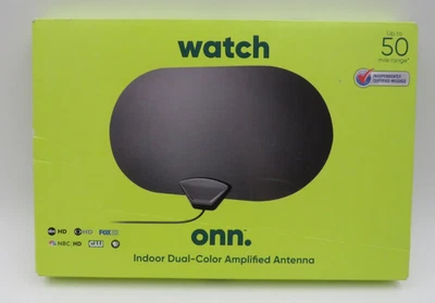 Antena amplificada doble color interior Watch Onn hasta 50 millas de alcance SIN CAJA Foto 1 de 4