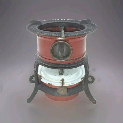 Antique GEORG HALLER cast iron enamel Kerosene Stove Cooker Burner Enamelware - Image 1 of 4