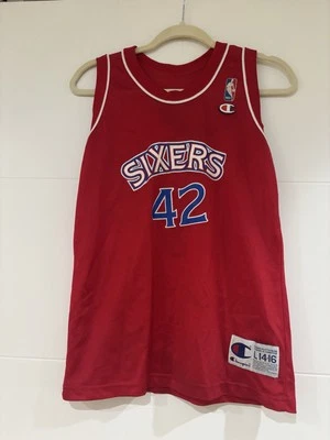 Camiseta deportiva vintage de los 90 Champion Philadelphia 76ers Jerry Stackhouse juvenil L 14-16 Foto 1 de 4