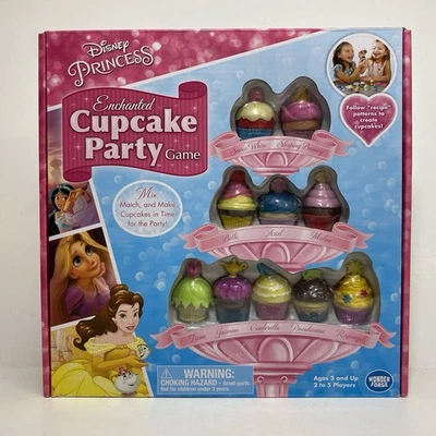 DISNEY Princess Enchanted Cupcake Party Game 100% Complete 2017 Belle Rapunzel - Image 1 of 4