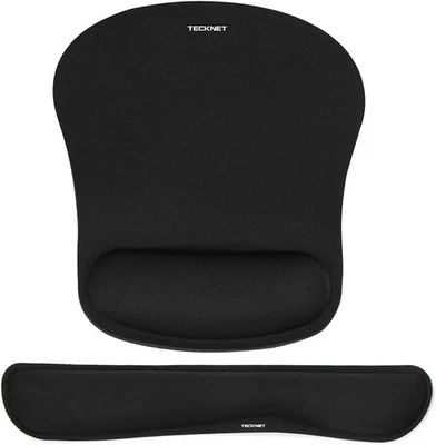 TECKNET Wrist Rest Mat, Keyboard and Mouse Support Pad Large, Black  - Image 1 of 4