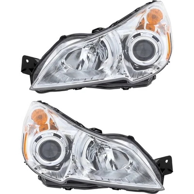 Headlight Set For 2010-2012 Subaru Outback Legacy Left and Right With Bulb 2Pc - Image 1 of 4