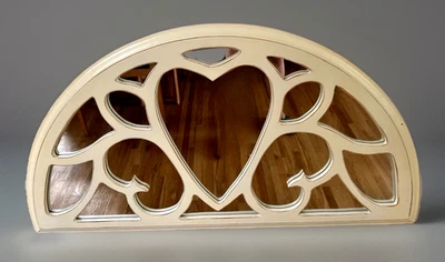 Colonial Half-Moon Over-Door Lunette Mirror with Rustic Finish - Image 1 of 4