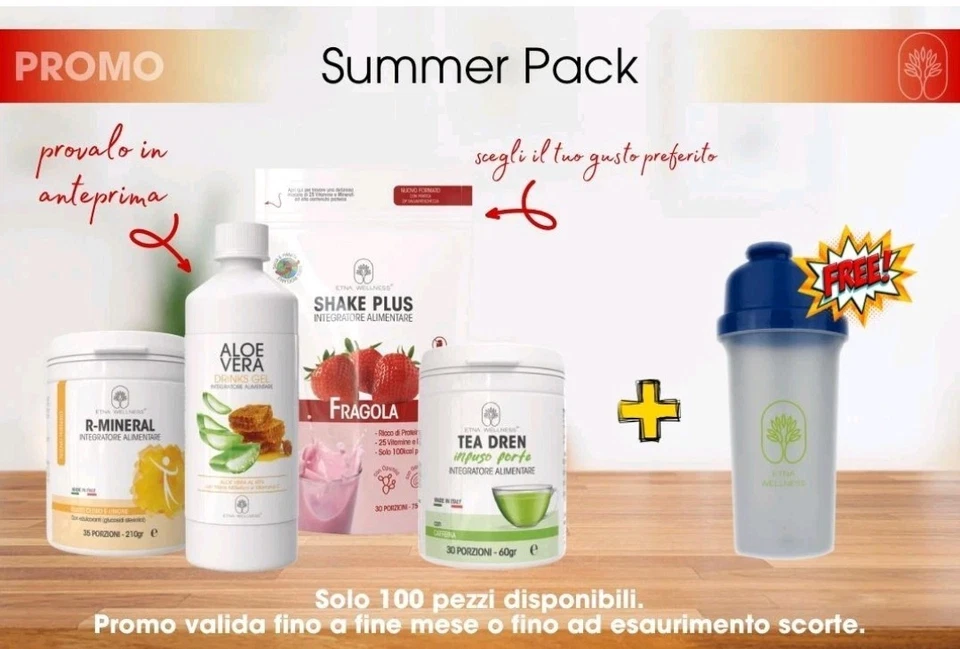 ETNA WELLNESS: Kit Summerpack Mineral Oleo Drenante Perdi Peso Sgonfia Pancia  - Immagine 1 di 1