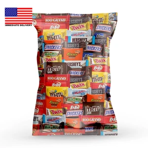 Assorted Variety Pack of Fun Size Chocolate Candy - Individually Wrapped Chocola - Picture 1 of 1