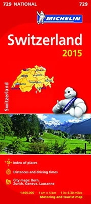 Switzerland 2015 - Michelin National Map 729, Michelin - Image 1 of 2