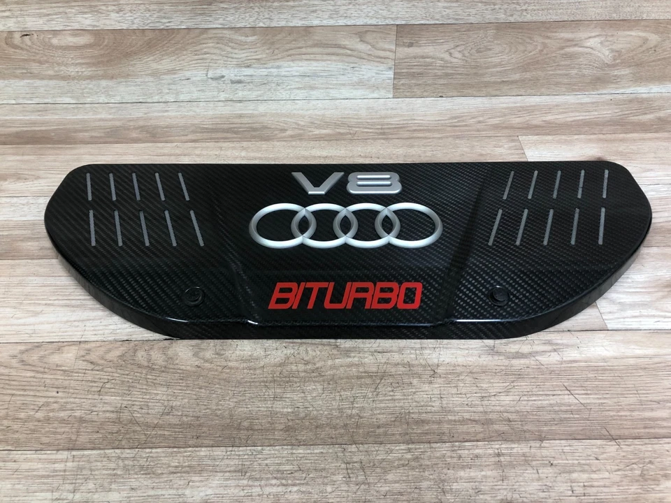 CUBIERTA PROTECTOR MOTOR DELANTERO AUDI RS6 OEM BITURBO CARBONO 4.2L 2003-2004 Foto 1 de 4