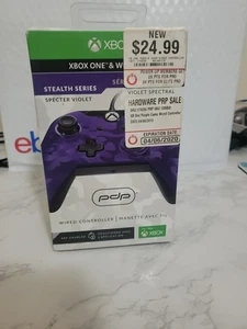 PDP Xbox One Controller di gioco cablato Stealth Series Specter Violet per Xbox e PC - Foto 1 di 8