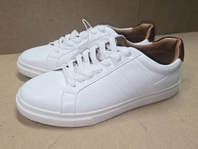 Nuevo Steve Madden Para hombres Tenis P-Abeto Blanco Zapatos con Cordones Cuero TALLA 10.5 Foto 1 de 4