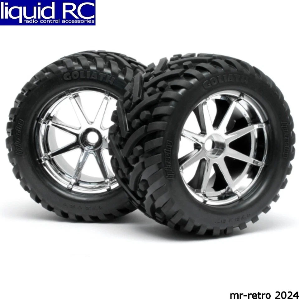 HPI Pre-mounted Goliath Monster Truck Tire Blast Wheels Hpi4727