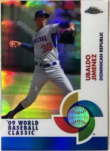 Ubaldo Jiménez 2009 Topps Cromo Clásico Mundial de Béisbol #W52 Azul Refractor/199 - Imagen 1 de 11