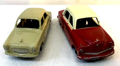 MATCHBOX Lesney #22A Vauxhall Cresta Two Tone & #30 Ford Diecast Metal Toy Cars - Image 1 of 4