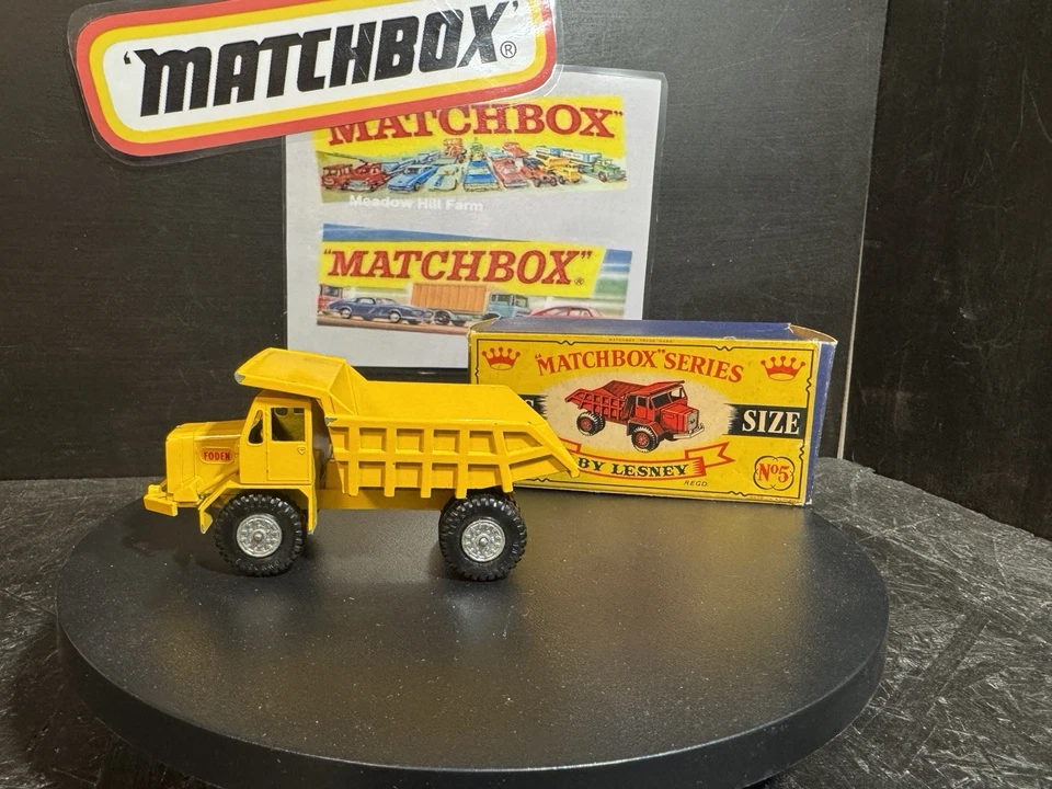 Matchbox Kingsize K-05A Foden Tipper Truck gelb, perfekt in "E" Box - Bild 1 von 3